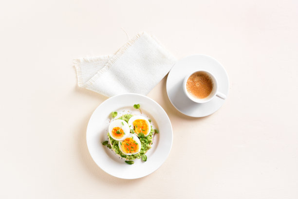 鳄梨鸡蛋三明治图片下载