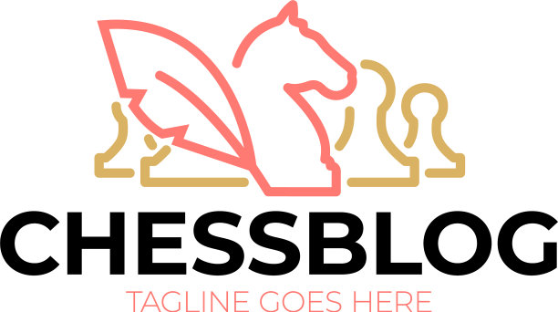 国际象棋博客标志复古经典徽章徽章图片下载