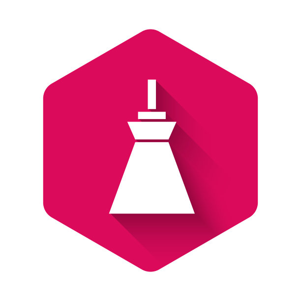 白色的灯挂着孤立的带有长长的影子的图标图片下载