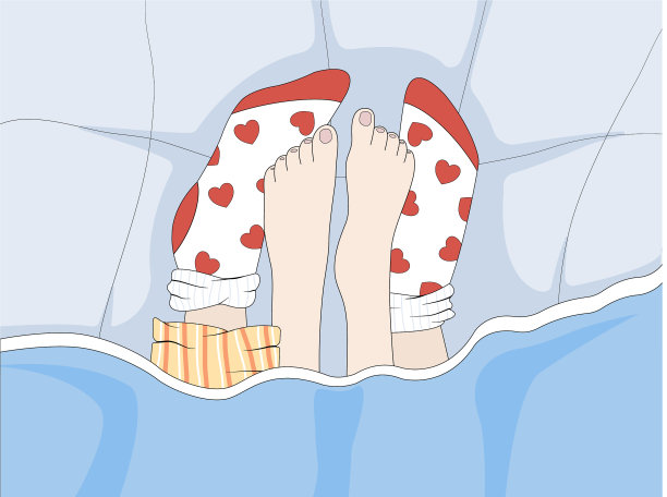 袜子里的腿，毯子里的情人图片下载