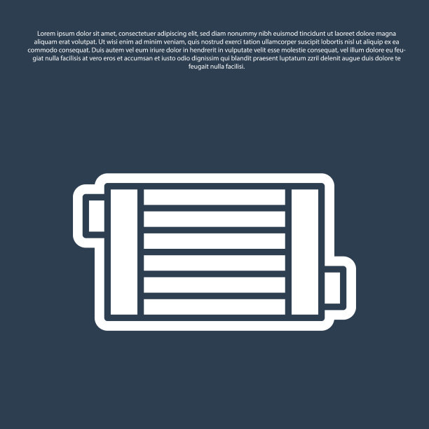 蓝色线汽车散热器冷却系统图标图片下载