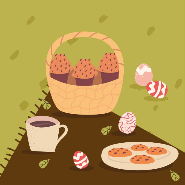 快乐的复活节篮子图片下载