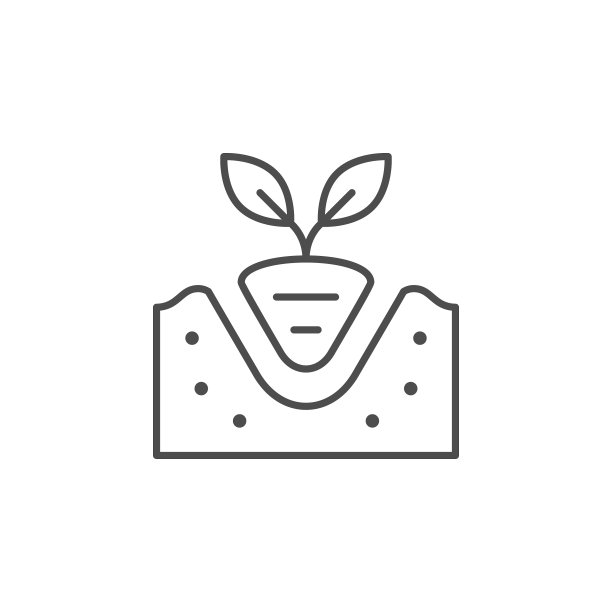 移栽植物线条轮廓图标图片下载