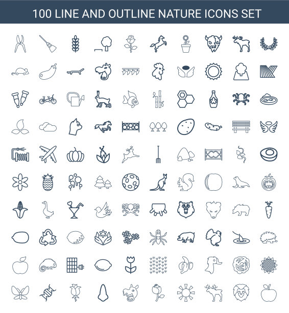 100年自然的图标图片下载