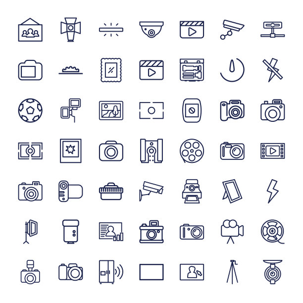 49个摄像头图标图片下载