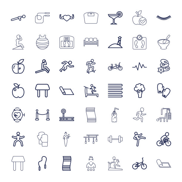 49岁的生活方式图标图片下载