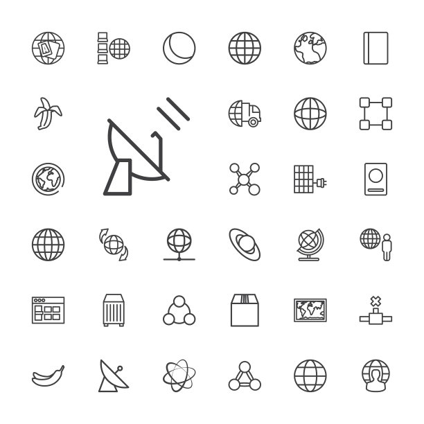 全球33个图标图片下载