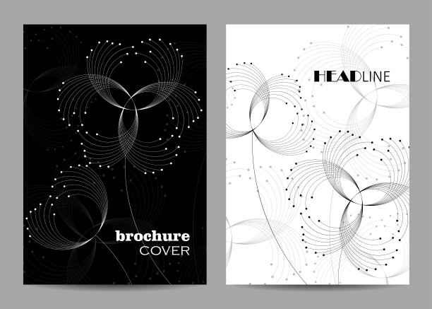 现代矢量模板的小册子封面在A4图片下载