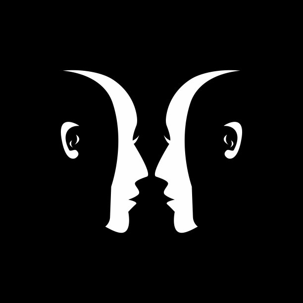 剪影人物矢量模板图片下载