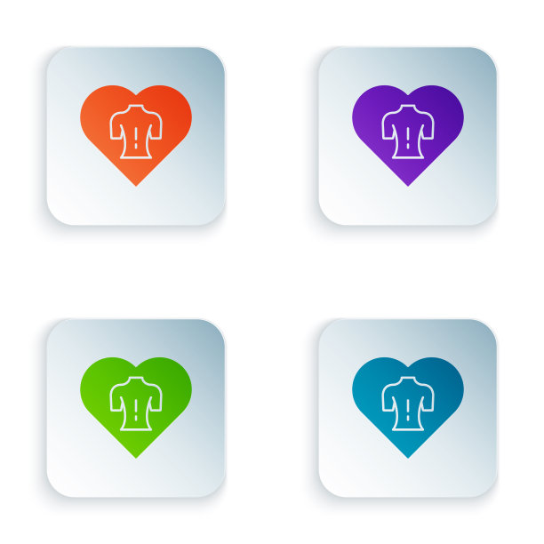 颜色按摩图标孤立的白色背景图片下载