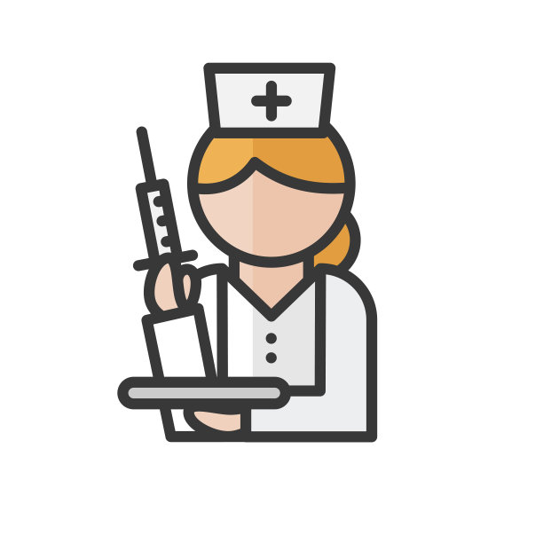 女护士阿凡达。工人的女人。概要文件用户,人。人的偶像。矢量图图片下载