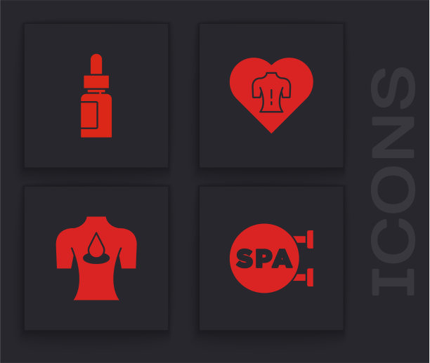 设水疗沙龙精油按摩瓶及图片下载