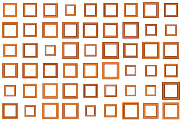 大set方复古金框架为您图片下载