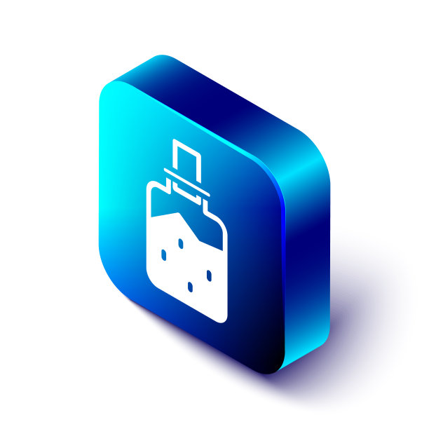 等距矿泉盐图标孤立在白色图片下载