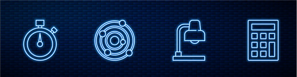 设置直线表、秒表和台灯图片下载