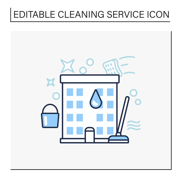 公寓清扫线图标图片下载