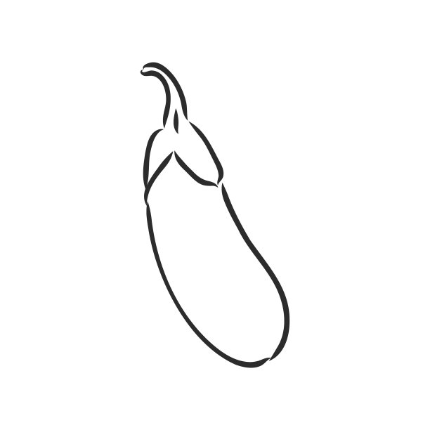 鲜茄子整片茄子小品图片下载