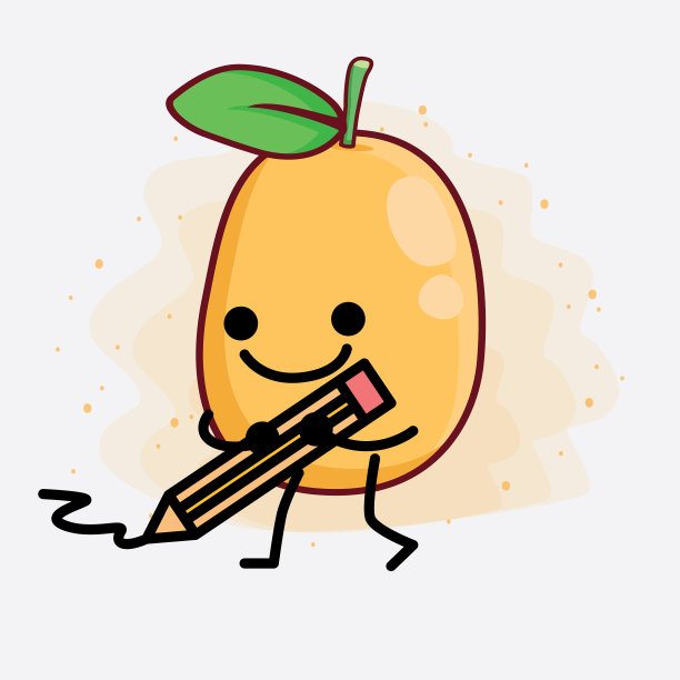 金橘水果可爱的性格与简单的脸图片下载