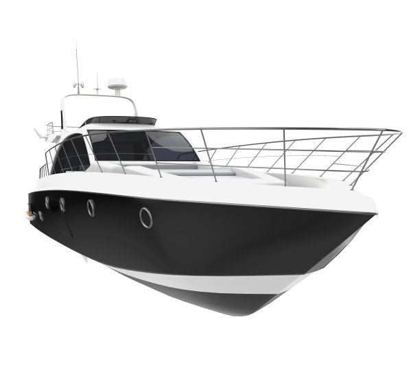 白色休闲游艇图片下载