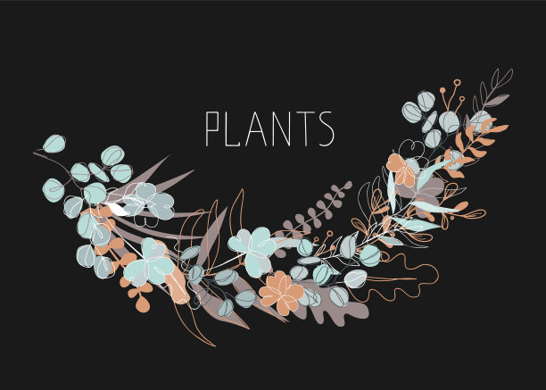 摘要花上深色图片下载