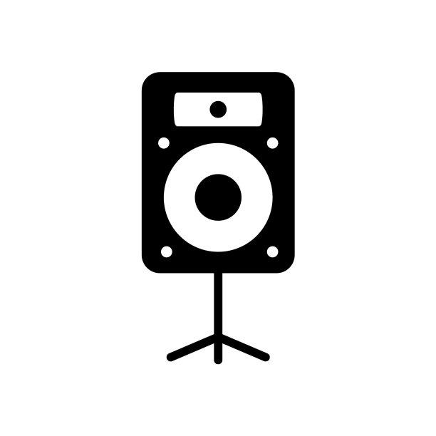 音响扬声器标志图标音乐柱图片下载