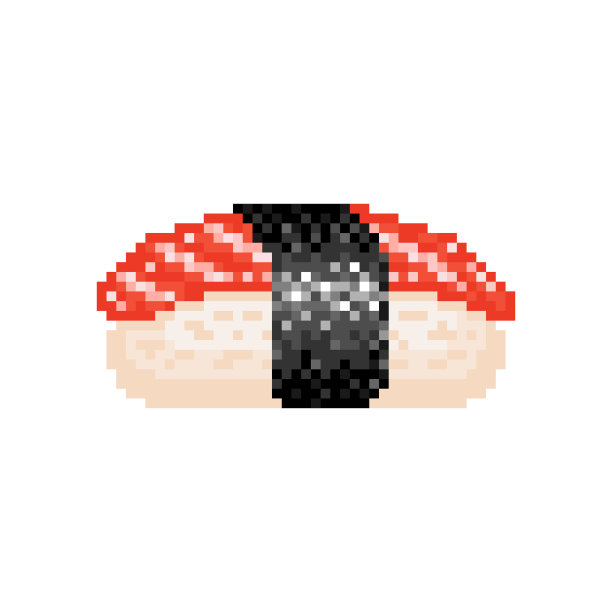 像素艺术寿司图标图片下载