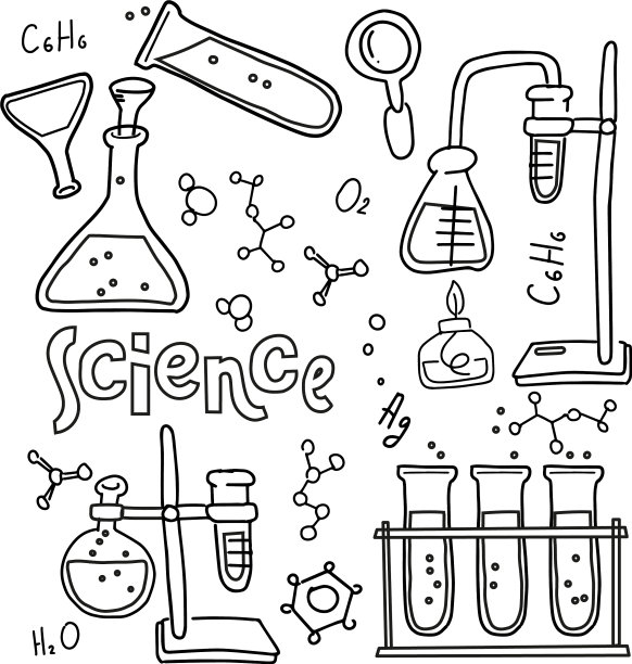 将实验室设备设置为黑白两色图片下载