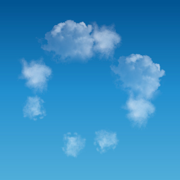 蓝天上的小云朵图片下载