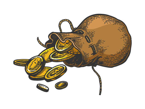 袋刻硬币图片下载