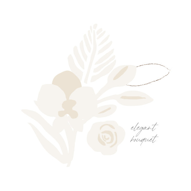 时髦的抽象波西米亚花香干棕榈叶图片下载