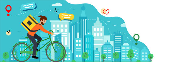 蓝旗速递快餐速递图片下载