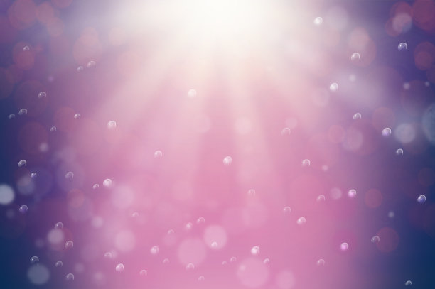 水滴和灯光，闪亮的灯光背景插图图片下载