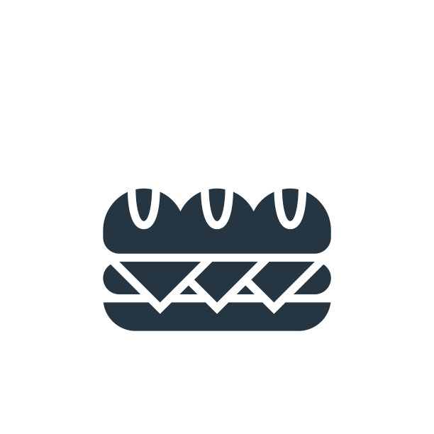 热狗三明治图标。字形热狗三明治图标用于网站设计和移动，应用程序开发，打印。热狗三明治图标从填充所有关于三明治收集孤立的白色背景。图片下载