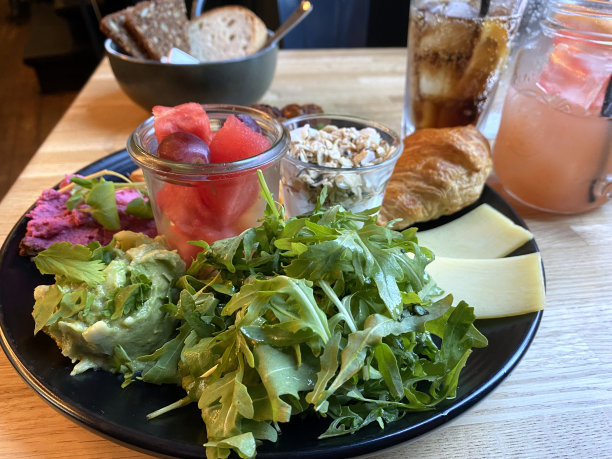 素食的早午餐。图片下载