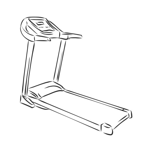 运动教练，跑步机，素描，跑步机，涂鸦图片下载