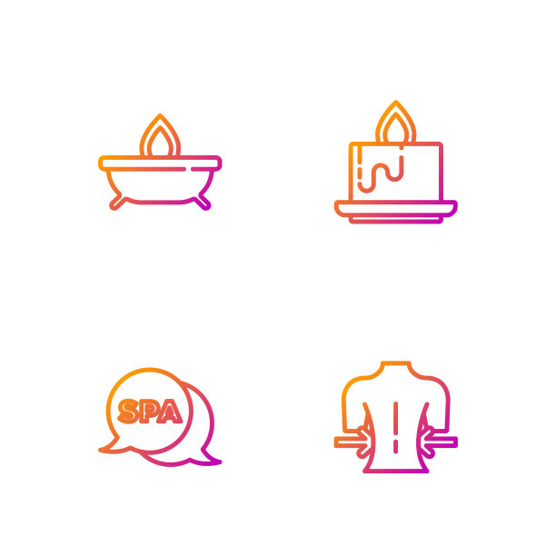 设按摩线spa沙龙和香薰蜡烛图片下载