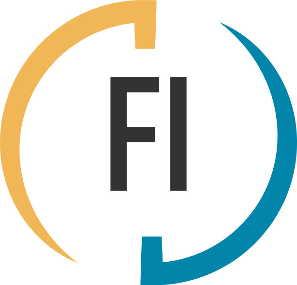 首字母fi swoosh设计标志概念图片下载