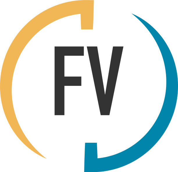 首字母fv swoosh设计标志概念图片下载