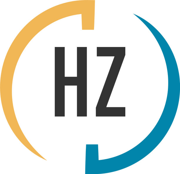 徽标设计理念的首字母hz图片下载