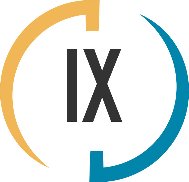 首字母ix swoosh设计标志概念图片下载