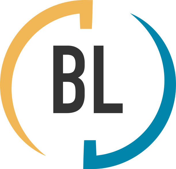 首字母bl swoosh设计标志概念图片下载