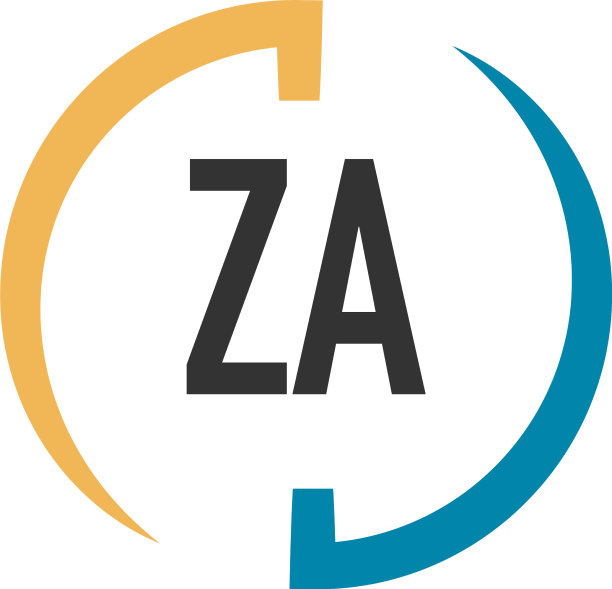 首字母za swoosh设计标志概念图片下载