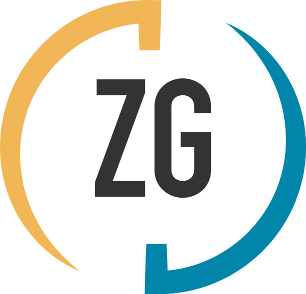 首字母zg swoosh设计标志概念图片下载