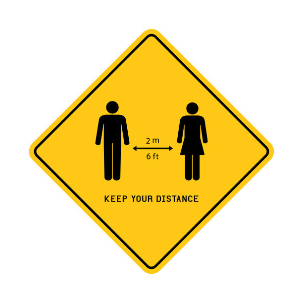 COVID-19冠状病毒载体图标与新常态概念图片下载