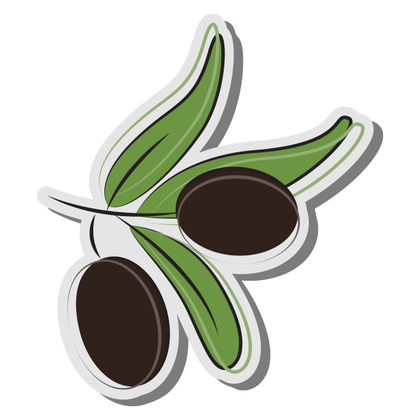 橄榄为概念设计。素食。图片下载