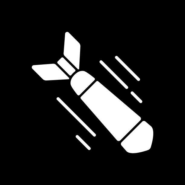 战争电影黑暗模式字形图标图片下载