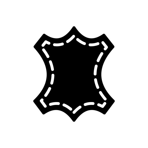皮革矢量平面字形图标。农场动物标志图片下载
