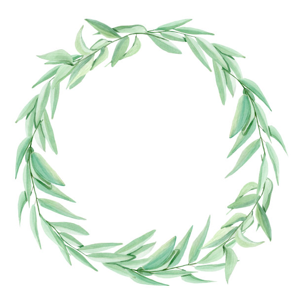 Waterkolor帧槲寄生。图片下载