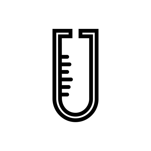 用棉签擦拭的试管。线条图标-可编辑的描边stock插图图片下载