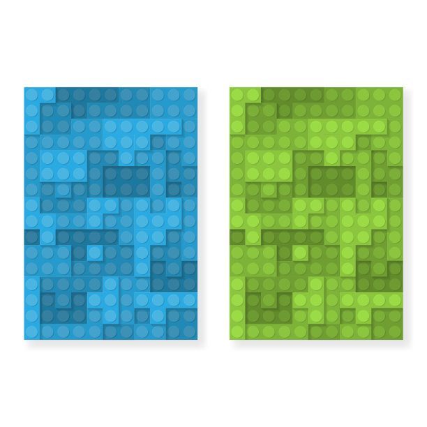 构造套件元素蓝色和绿色板图片下载